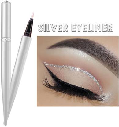 Latixmat NEW SILVER SHINY EYES WATERPROOF LIQUID EYE LINER 1.5 g