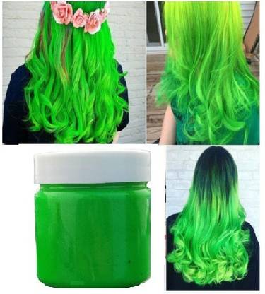MYEONG NEW AND BEST FOR HAIR COLORING TEMPORARY NATURAL HAIR WAX , GREEN
