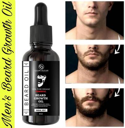 glowocean Beard Growth Oil- For Faster & Complete Beard Growth Hair Oil