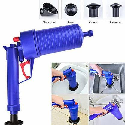 Sonani Enterprise High Pressure Air Drain Blaster Pump Toilets Bathroom Kitchen Cleaner Toilet Brush, Cleaning Brush, Duster