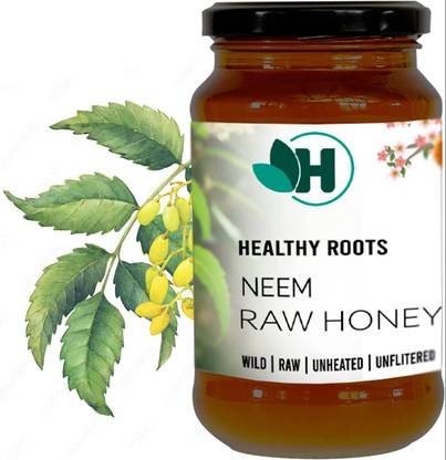 Healthy Roots Neem Honey 1Kg Organic Raw Unprocessed ( Pure & Natural)