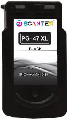 ST-SCANTER 47XL Ink Cartridge for USE in Canon PIXMA E400/E410/E417/E460 Black Ink Cartridge