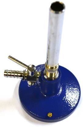 Kambojtraders Burner Bunsen-Heavy Base with stopcock (Pack of 2) Laboratory Bunsen Burner