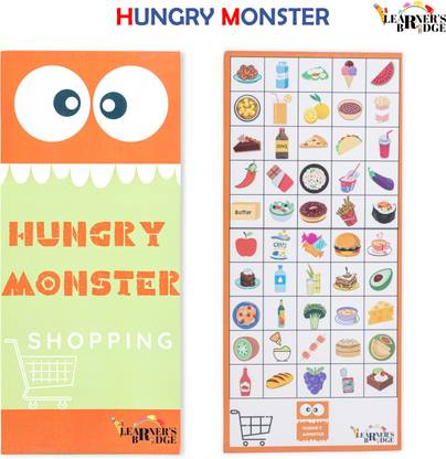 Learner's Bridge Hungry Monster Shopping cart for kids to play break the code