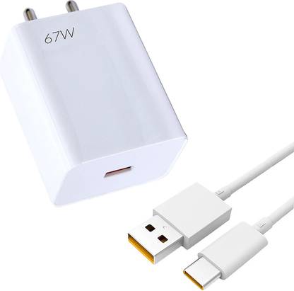 OTD Wall Charger Accessory Combo for Mi 11X, Redmi Note 11 Pro+ 5G, Mi 11 Lite 5G, Poco F3 GT, 67W 6A QUICK CHARGING
