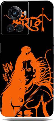 Mclaxa Jai Shree Ram Mobile Back Skin Guard, Jai Shree Ram, ONE PLUS 10R Mobile Skin