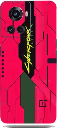 Mclaxa Cyberpunk Pink Mobile Back Skin Guard, Cyberpunk Pink, ONE PLUS 10R Mobile Skin