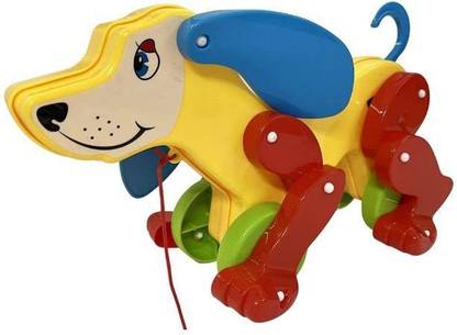 ANAND Daisy Dog Along with Pull Rope. Generate ting ting Sound When Dog is Pulled.