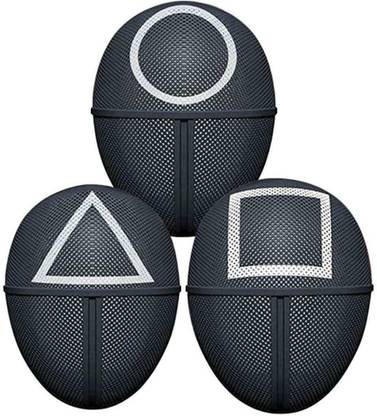 Western Era S-quid Game Mask Costume, Party Mask Party Props Triangle, Circle & Square Party Blowouts