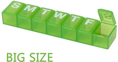 SHREETA 1 Extra Large Weekly Pill Organizer, XL Daily Pill Cases for Pills, Vitamin, Pill Box