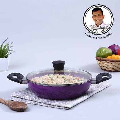 WONDERCHEF Tivoli Kadhai 24 cm diameter with Lid 2 L capacity