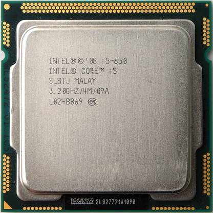 Intel I5 650 3.3 GHz LGA 1156 Socket 4 Cores Desktop Processor