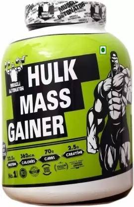 Muscle Detonator Hulk Mass Gainer, Hulk Weight Gainer(6lbs, 2.72kg, Strawberry Flavor) Weight Gainers/Mass Gainers
