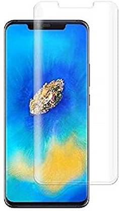 Aadya Alley Tempered Glass Guard for Huawei Mate 20 Pro Advanced Border-Less Full Edge to Edge UV Screen Protector (with Installation kit)
