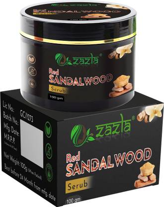 Zazla Red Sandalwood Scrub Face & Body Scrub For Skin Brightening Scrub
