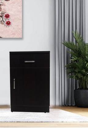RSPOL 1 DRAWER,1 BOX BEDROOM SIDE TABLE Engineered Wood Bedside Table