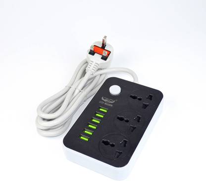 WunderVoX 6 USB Universal Power Strip Desktop Extension Cord Socket for Home Office Phone 3  Socket Extension Boards