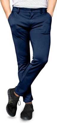 MSR STORE Regular Fit Men Blue Trousers