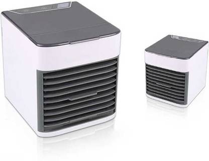 UADY Trending Portable Mini Air Conditioner | Air Cooler With Multiple Features (Color May Vary) Portable Small Size Mini Table AC With 4L Water Capacity USB Air Cooler