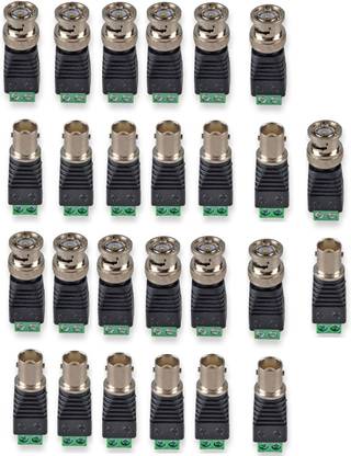ATEKT (13 SET ) 13 xBNC Male & 13 X BNC Female Connector Adapter with Solderless Screw BNC Male & Female Wire Connector