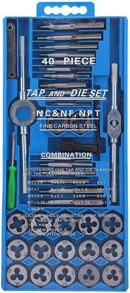 kts12 Hex Die Set Standard (40PCS) Threaded Tap Dies Set Double Sided Speed Wrench