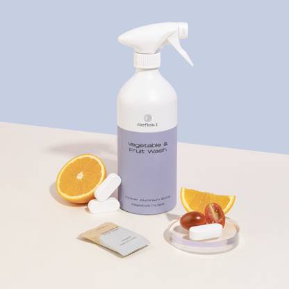 Reflekt Veggie and Fruit Wash Starter Kit (Bottle + 3 Tablets)