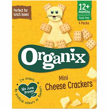 ORGANIX Mini Cheese Crackers 12m+ Baby Snacks 10 g
