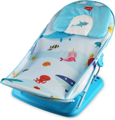 LuvLap Aqua Tales Baby Bather for Baby 0-6 Months, New Born Baby Bath Chair Baby Bath Seat