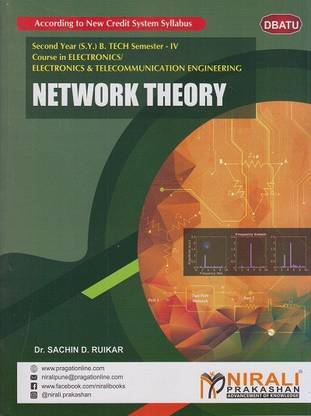 NETWORK THEORY - DBATU (Second Year SY B.Tech Semester 4, Electronics / Electronics & Telecommunication Engineering)