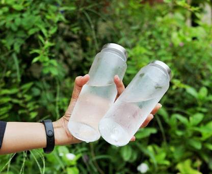 Coozico Glass Water Bottle with Leak-Proof Airtight Double Layer 750 ml Bottle