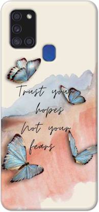 NDCOM Back Cover for Samsung Galaxy A21s Trust your Hopes Printed