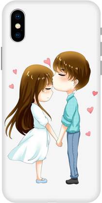 INTERWEY Back Cover for APPLE iPhone X GIRL BOY LOVE, TOGETHER HAND, COUPLE, LOVE TOGETHER