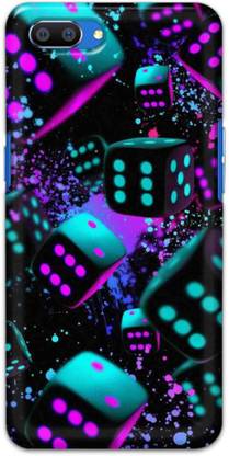 NDCOM Back Cover for Realme C1 Neon Dice Printed