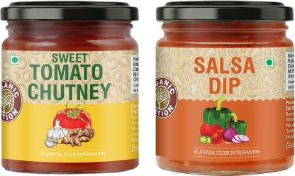 Organic Nation Sweet Tomato Chutney And Salsa Dip Combo Pack Chutney Paste