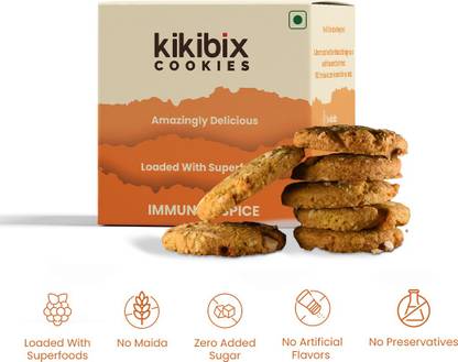Kikibix Ginger Honey (Cookies Pack of 2 ( 28 Cookies) -300 gm Cookies Biscuit