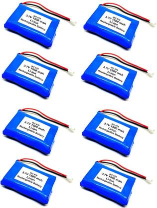 INVENTO 8Pcs 3.7V 1500 mAh 50x35x12mm Li-ion Lithium-ion Rechargeable Battery Automotive Electronic Hobby Kit