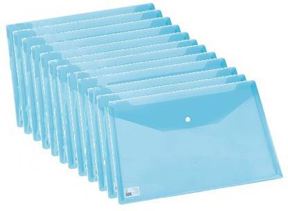 Deli Plastic Transparent Green File Bag 10472