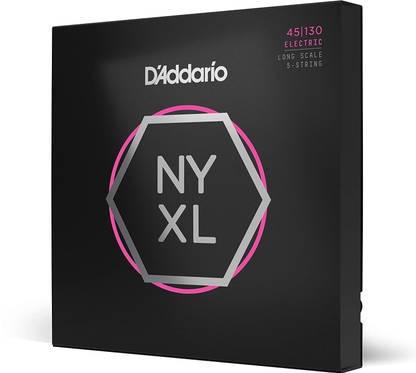 D'ADDARIO Bass NYXL45130 Nickel Wound Bass Guitar 5 Strings, Regular Light, 45-130, Long Scale Guitar String