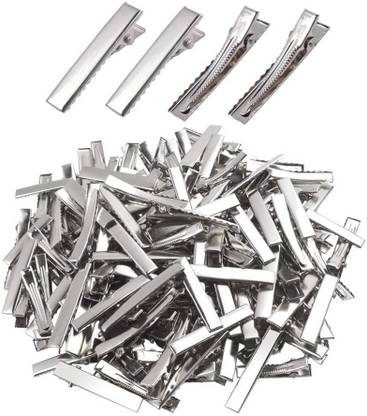 Trendy Works (50 Pcs) Small Metal Alligator Side Clips DIY Hair Accessories (4.6cm Length) Hair Clip