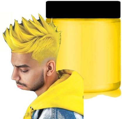 YAWI natural & instant hair color yellow daily use wax , YELLOW