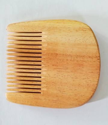 URBBAN Neem Wooden U Shape Beard Comb