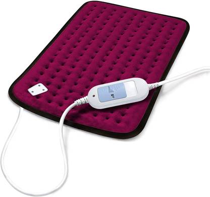 SMIC Electric Heating Pad with Auto Temperature Controller Pain Reliever (dark red) Heating Pad