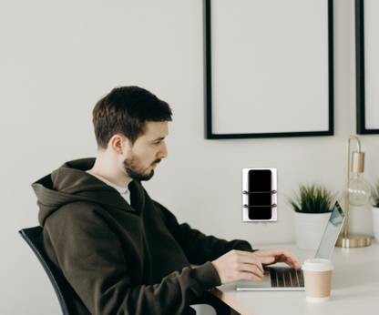 PLNJAR Antirust Mobile Holder, Tv Remote Holder Multipurpose Stand, Acrylic Acrylic Key Holder