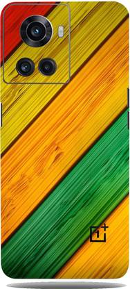 Mclaxa Print Colours Mobile Back Skin Guard, Print Colours, ONE PLUS 10R Mobile Skin