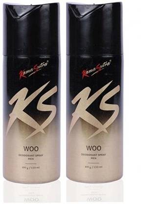 KS Woo Deodorant Spray - Men (Pack of 2) Perfume  -  300 ml