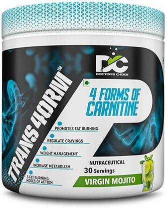 DOCTOR'S CHOICE TRANSFORM | 4 Forms of CARNITINE 1000mg Blend | CLA 500mg Creatine