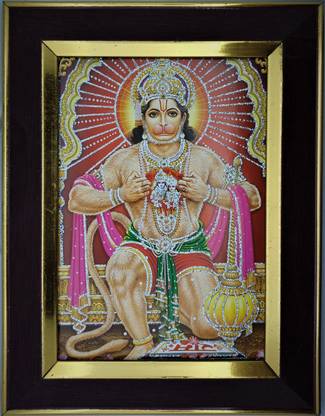 Dwarika Mahabali Hanuman Photo Frame Religious Frame