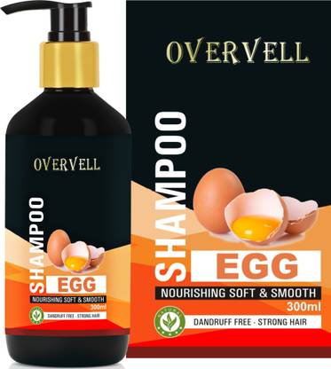 overvell Anti Dandruff & Hair Fall Control Egg Shampoo For Smooth And Silky Hair