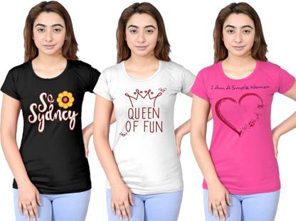 Printed Women Multicolor T-Shirt