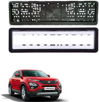SPREADX Car number plate frame protective holder Front&Back Side for Tata Harrier Car Number Plate
